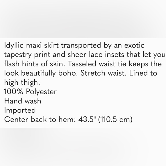 BEBE Maxi Skirt Size S - Picture 9 of 9